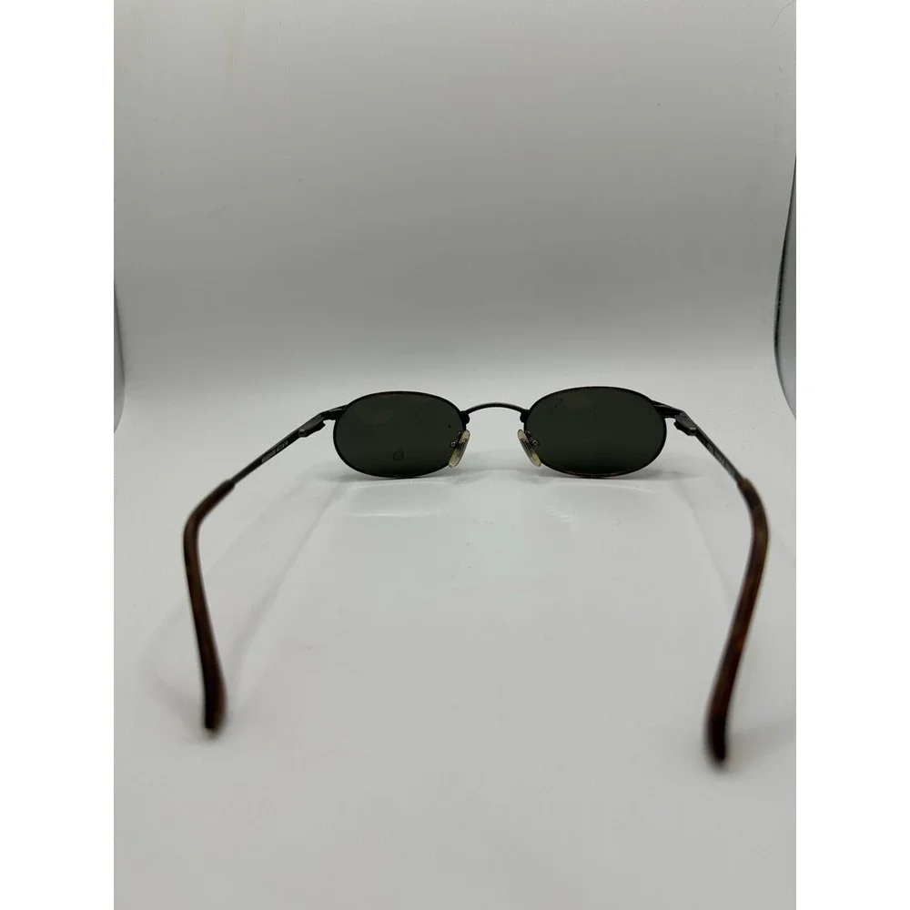 VTG Fossil Francis Oval Sunglasses Tortoiseshell Green Lenses‎ Y2K